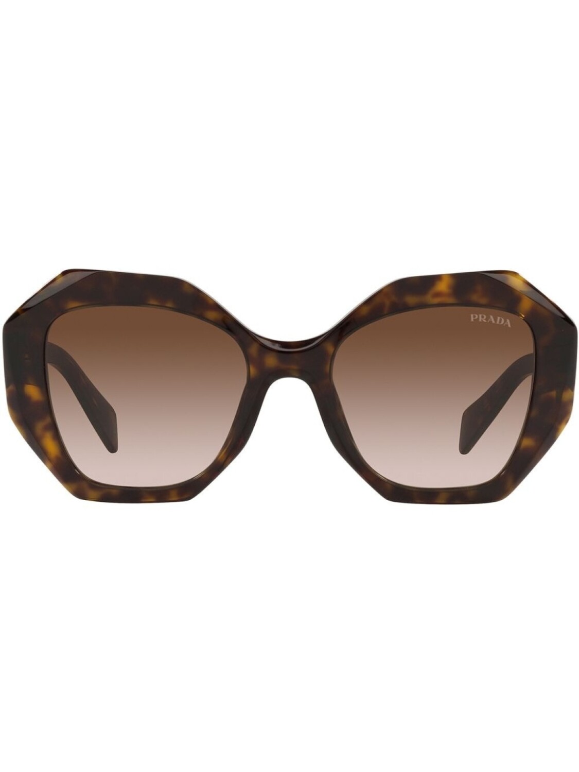 

Prada Eyewear массивные солнцезащитные очки с эффектом градиента, зеленый