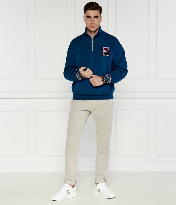 Толстовка Tommy Hilfiger с монограммой, синий — фото 2