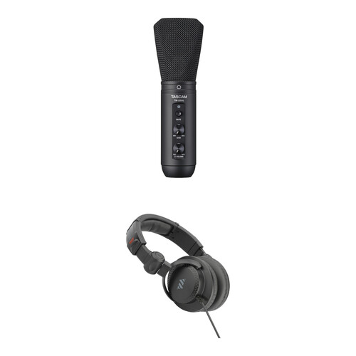 

Комплект Суперкардиоидного Конденсаторного микрофона USB-C TASCAM TM-250U с Наушниками