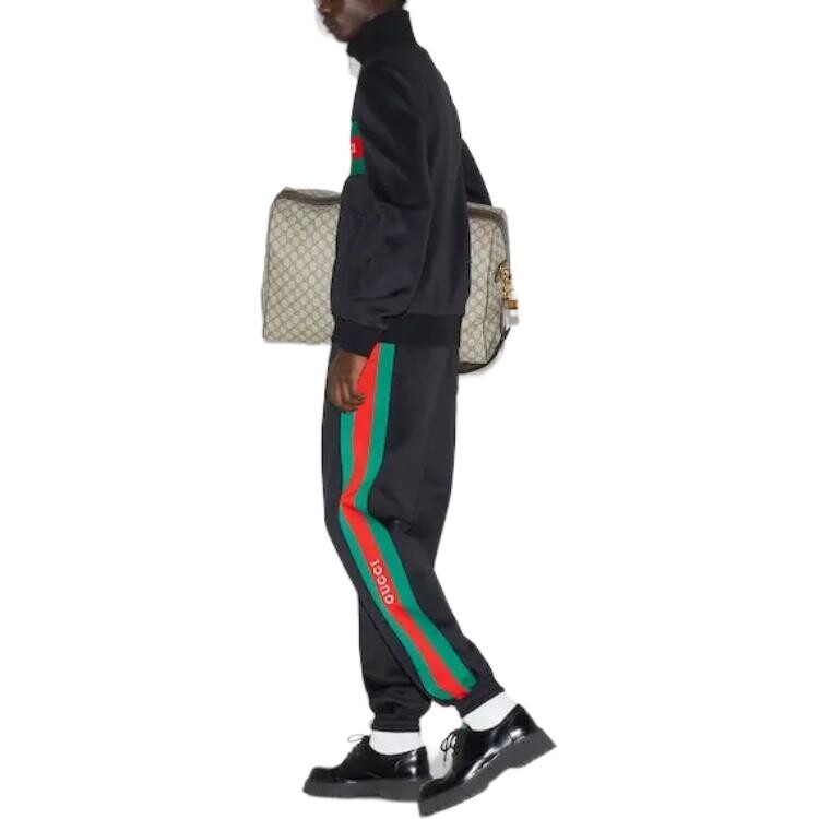 Спортивные штаны Gucci, трикотажные, мужские, черные — фото 4