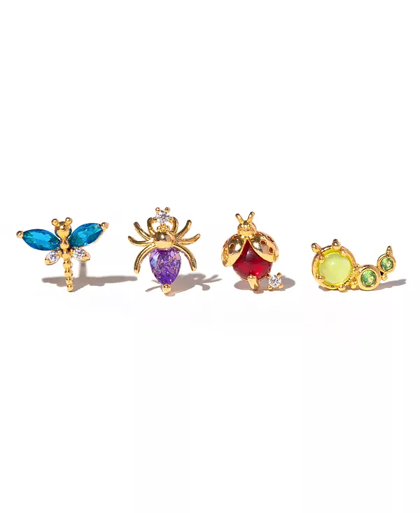 

Набор разноцветных хрустальных гвоздиков «Bug Me» Girls Crew, gold