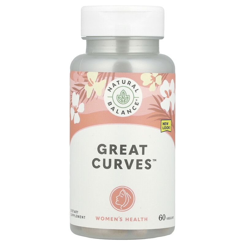 

Natural Balance, Women's Health, Great Curves , 60 растительных капсул