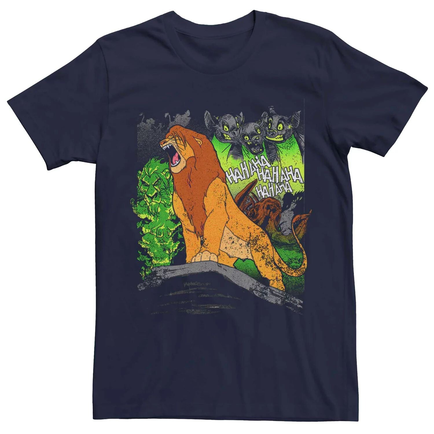 

Мужская потертая футболка Disney King Lion King Simba Roar Licensed Character