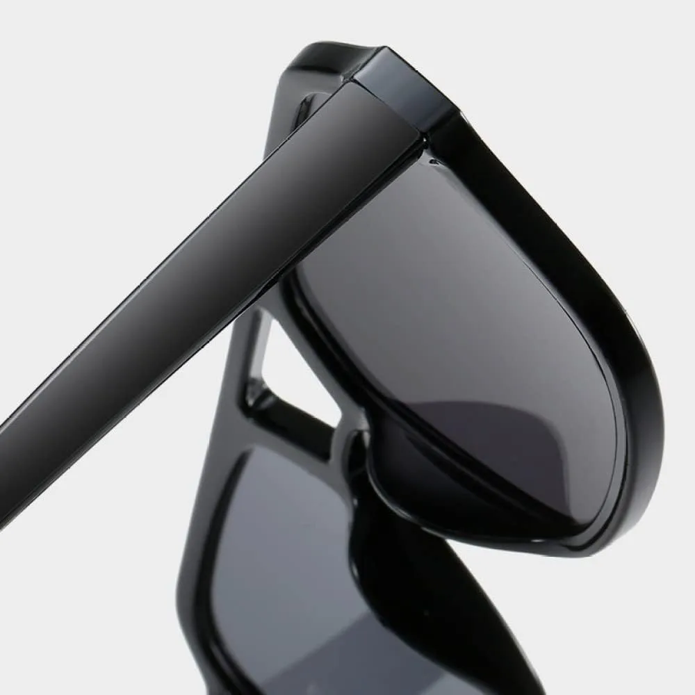 

Женские солнцезащитные очки в винтажном стиле, люксовый бренд, большие женские очки для вождения, модные солнцезащитные очки, уникальные очки generic, Black Yellow