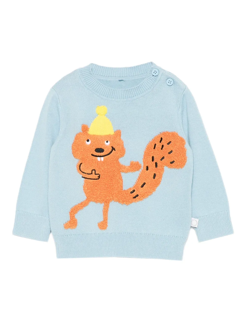 

Свитер с вышивкой Stella Mccartney Kids, синий