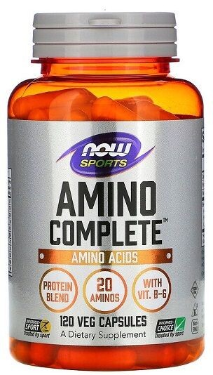 

Now Foods Amino Complete набор аминокислот в капсулах, 120 шт.