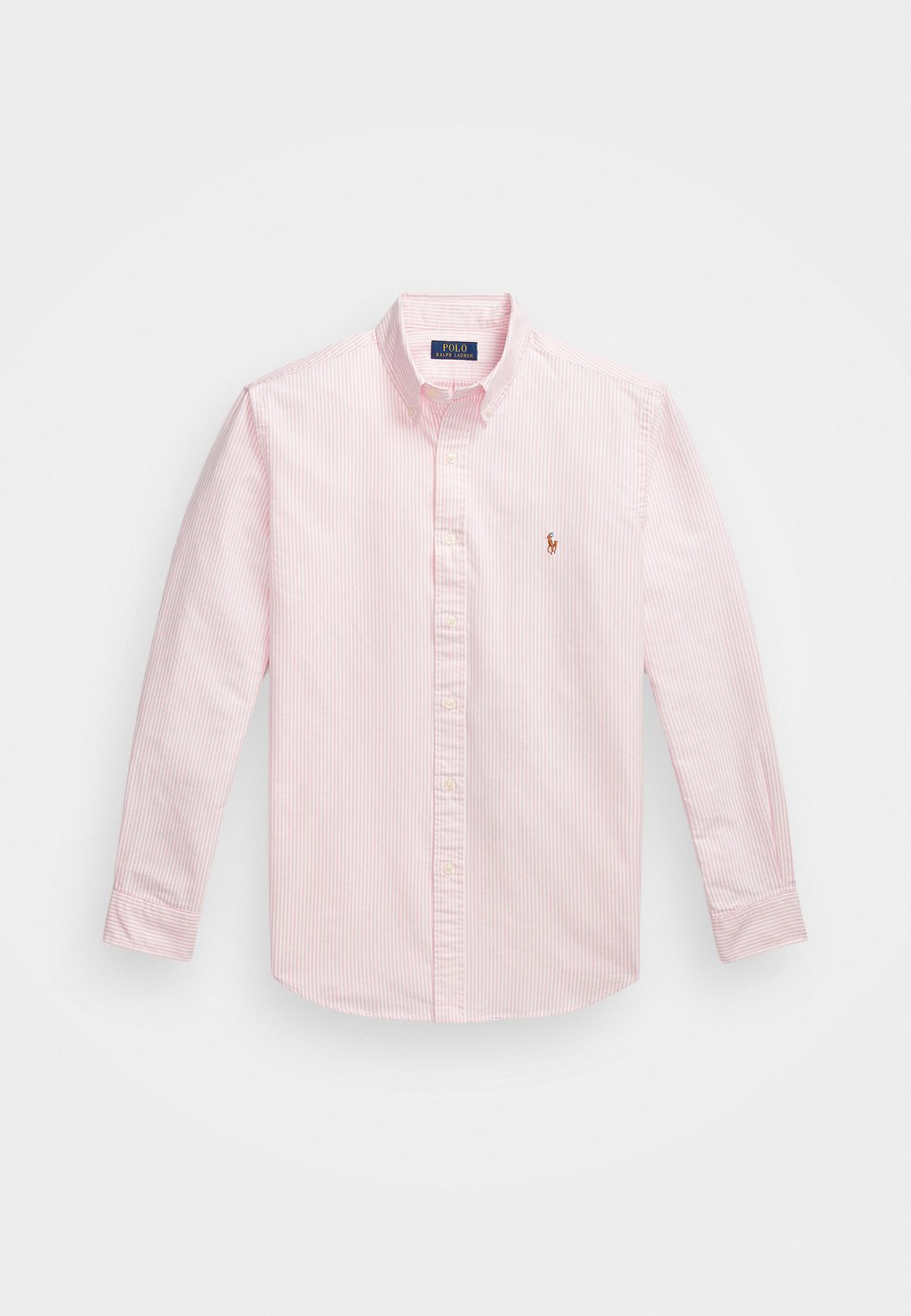 Рубашка CUSTOM FIT STRIPED OXFORD SHIRT Polo Ralph Lauren, розовый — фото 2