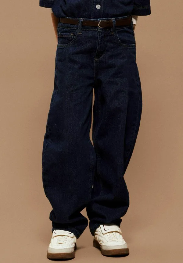 Джинсы свободного кроя с широкими штанинами Name It, Dark Blue Denim — фото 2