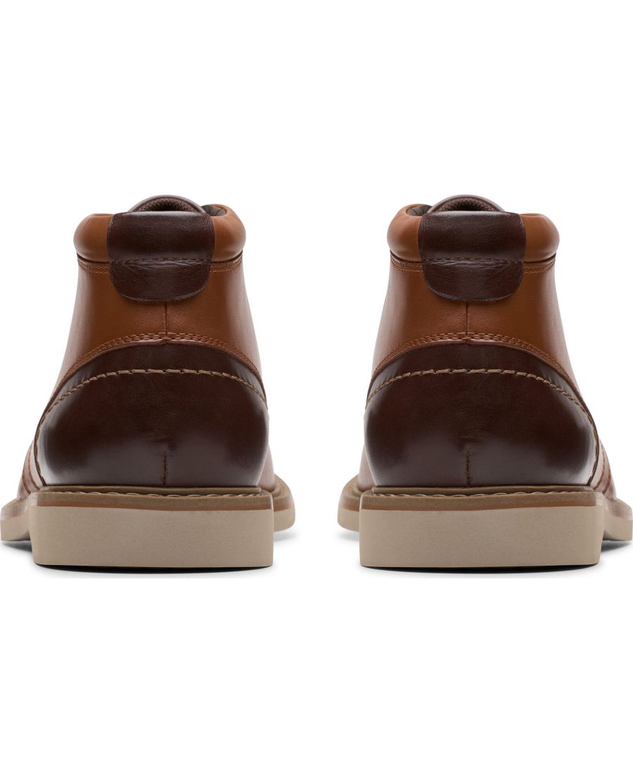 Мужские ботинки Radcliff Mid из коллекции Clarks, Dark tan leather — фото 3