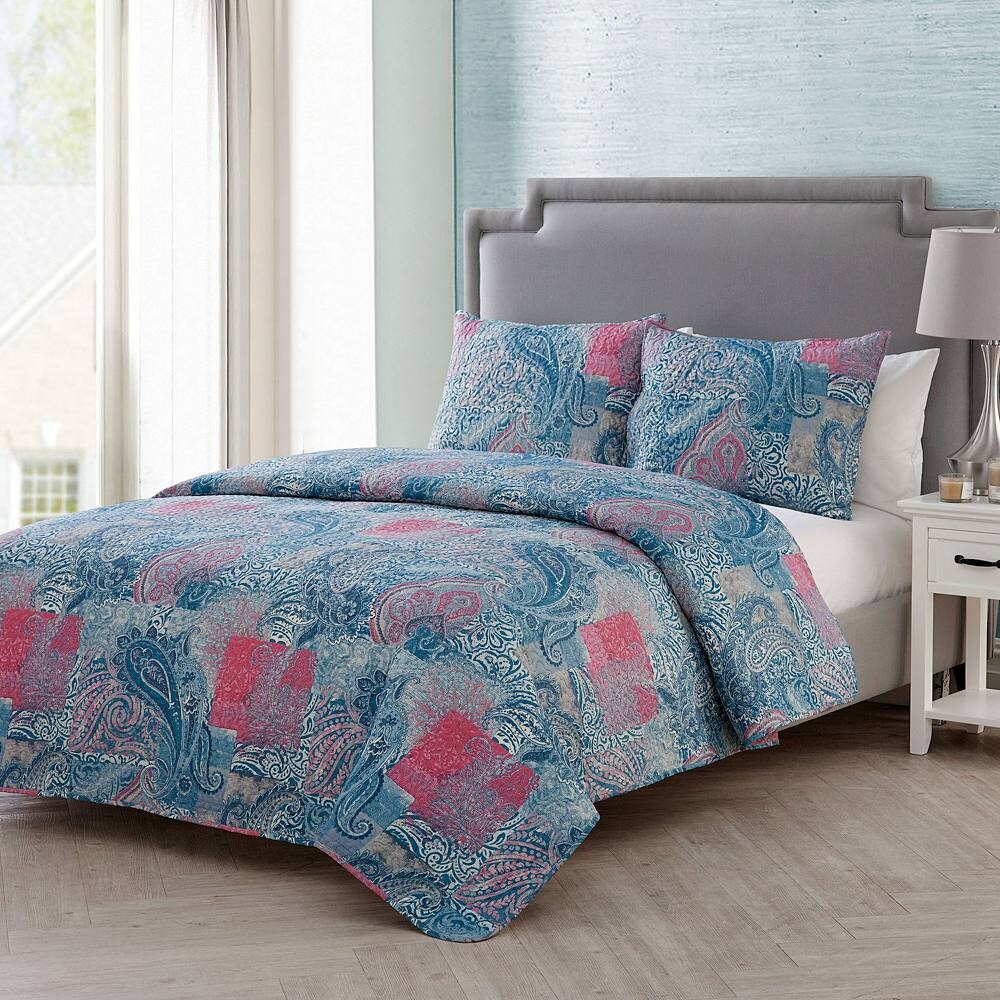 

VCNY Home Комплект одеял Ava Paisley с накидками, мультиколор