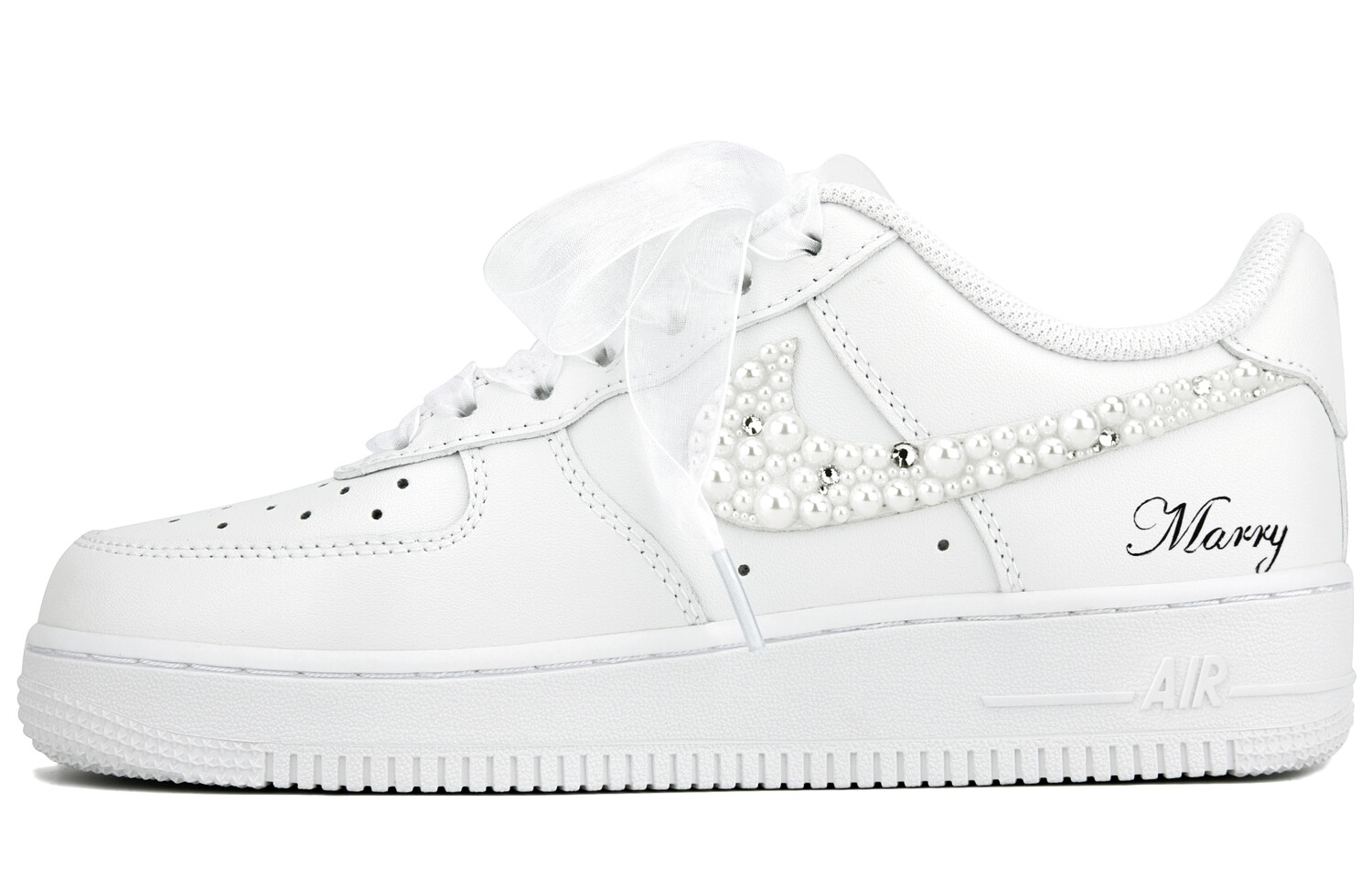 

Кроссовки для скейтбординга Air Force 1 женские, низкие, белый Nike
