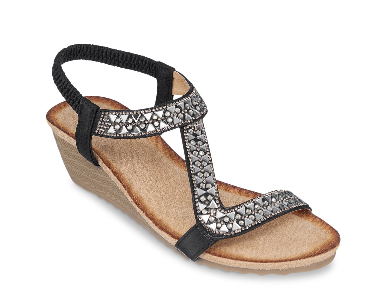 

Сандалии GC Shoes Dua на танкетке, черный