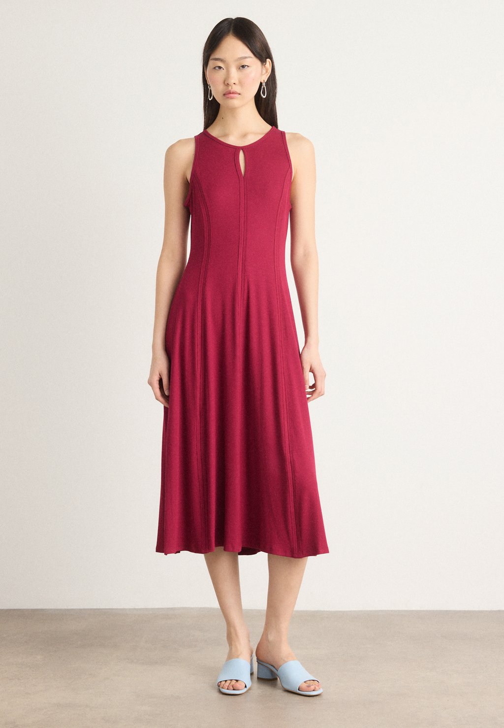 

Платье из джерси DRESS DKNY, темно-красный
