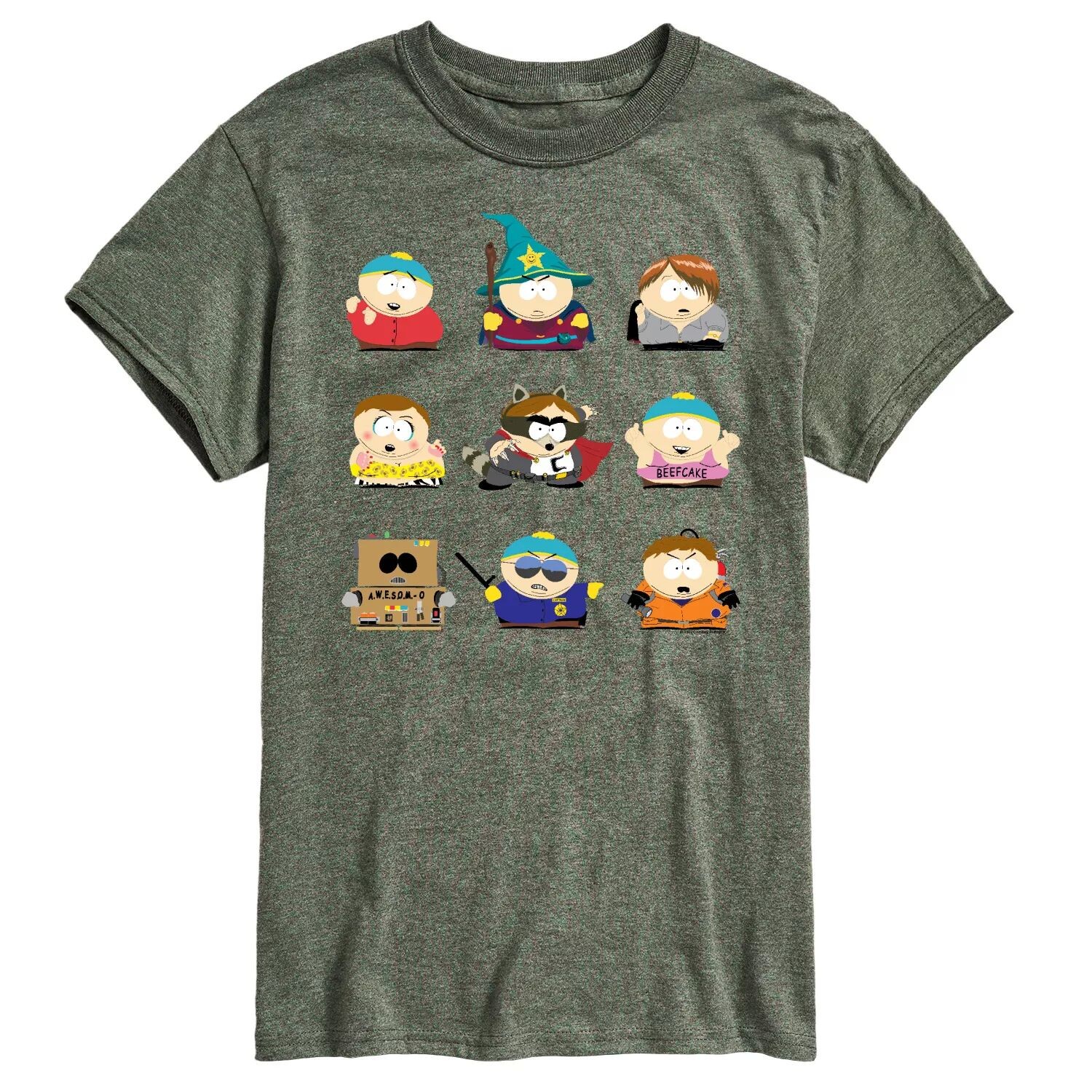 

Мужская футболка South Park Cartman Grid Licensed Character