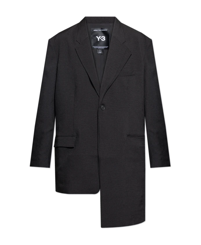 

Блейзер с асимметричным подолом Y-3, черный