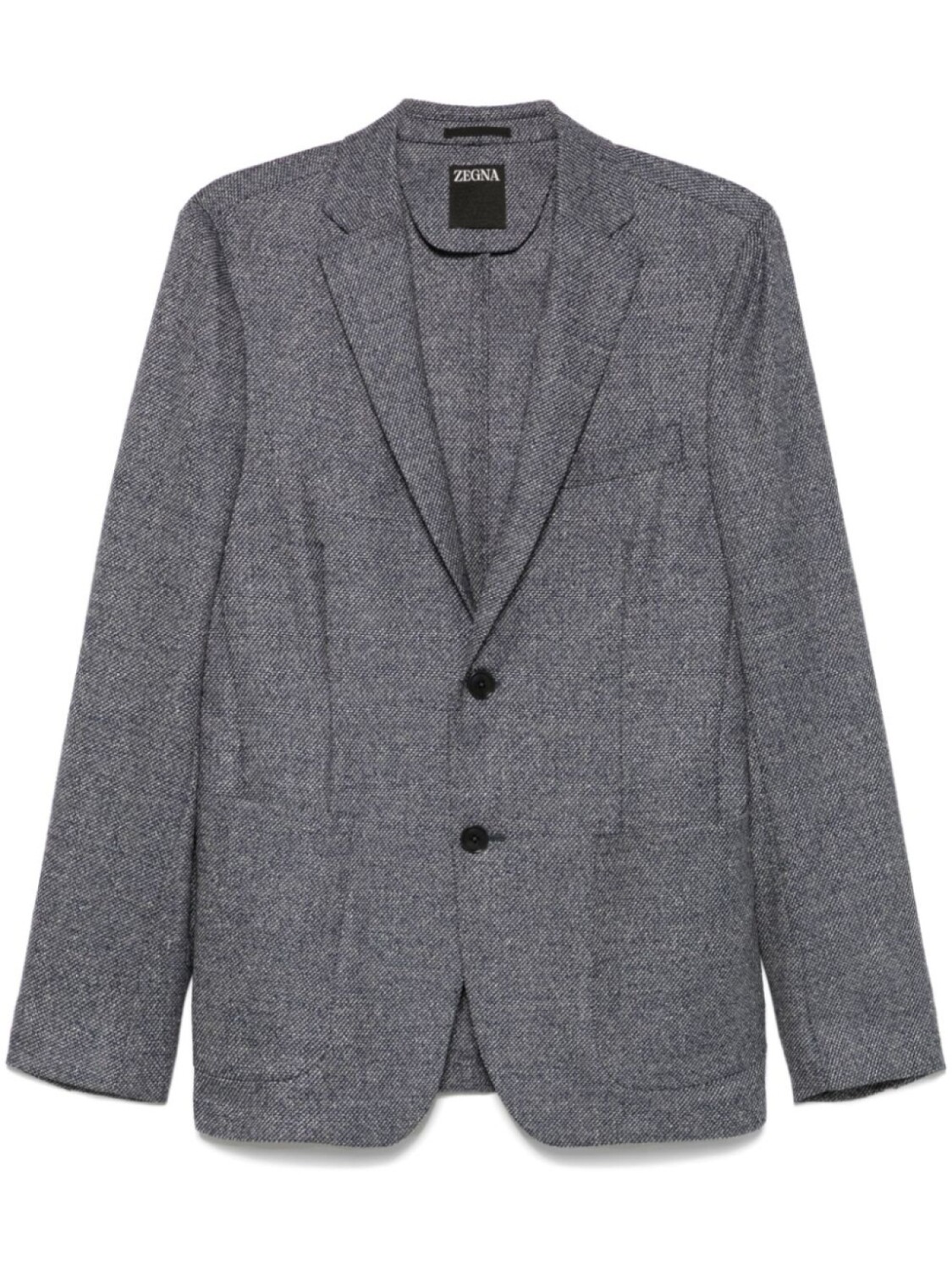 

Блейзер с эффектом меланжа Zegna, синий