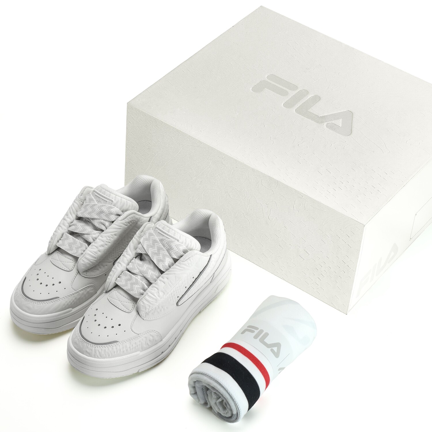 

Женская обувь для скейтбординга серии FILA MIX, White