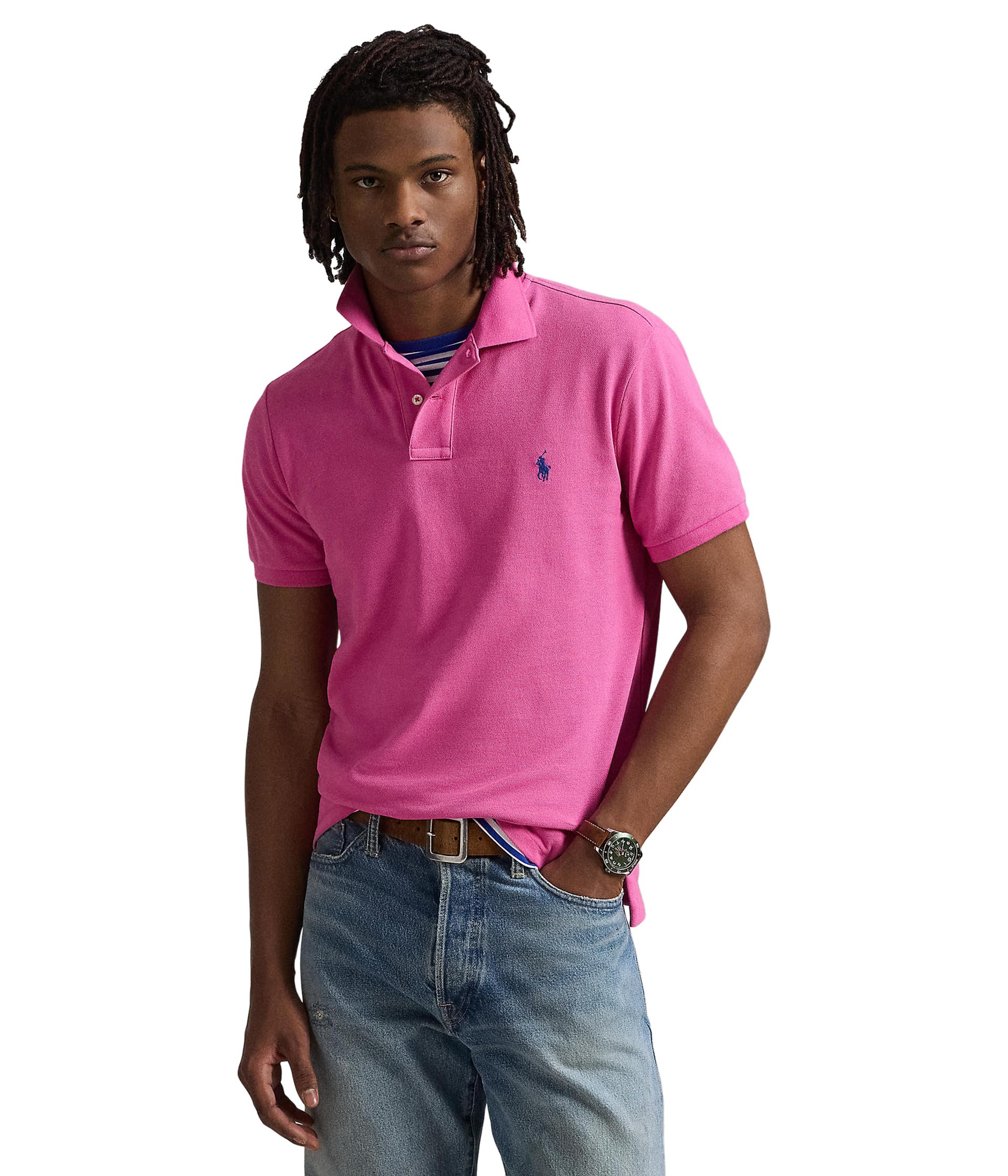 

Поло Polo Ralph Lauren The Iconic Mesh Polo Shirt, цвет Peony