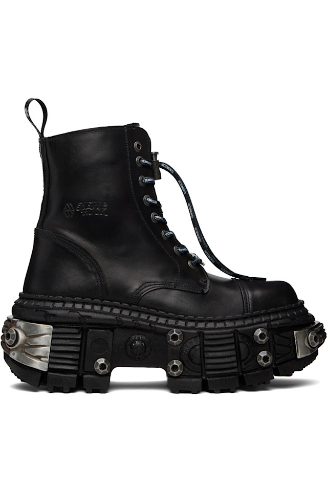 

Новые ботинки Rock Edition Destroyer Vetements, черный