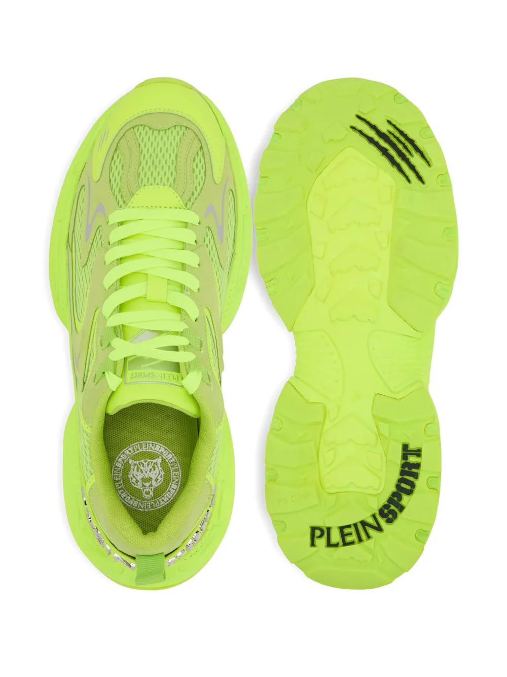 Сетчатые кроссовки Pulse X Plein Sport, желтый — фото 4