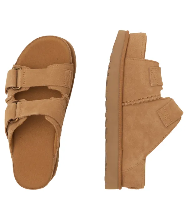 Тапочки из кожи Goldenstar Hi Slide Ugg, коричневый — фото 4
