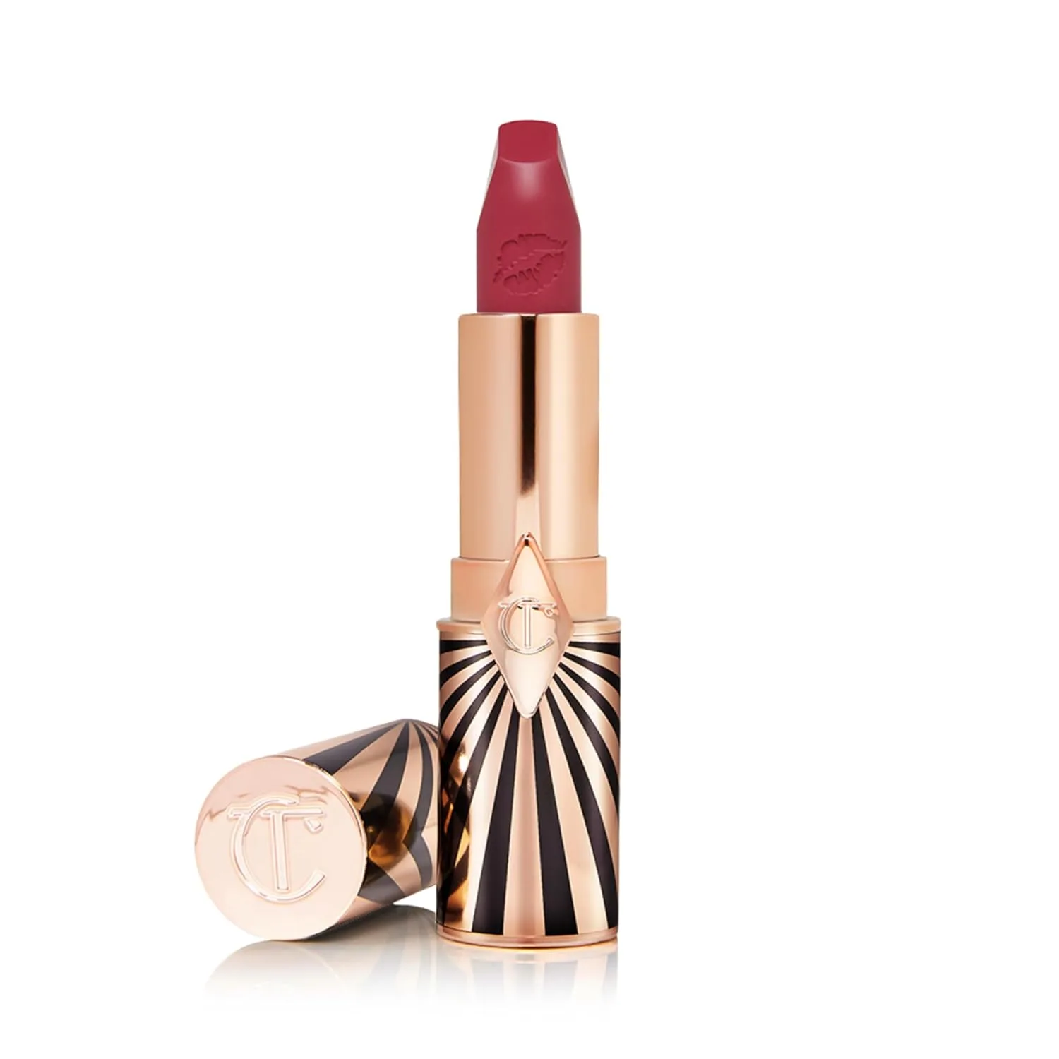 Помада Charlotte Tilbury Hot Lips 2.0 - увлажняющая, стойкая помада с экстрактами орхидеи и антиоксидантами - сатиновое покрытие, которое можно наслаивать, для визуального увеличения объема губ., Amazing Amal - berry pink