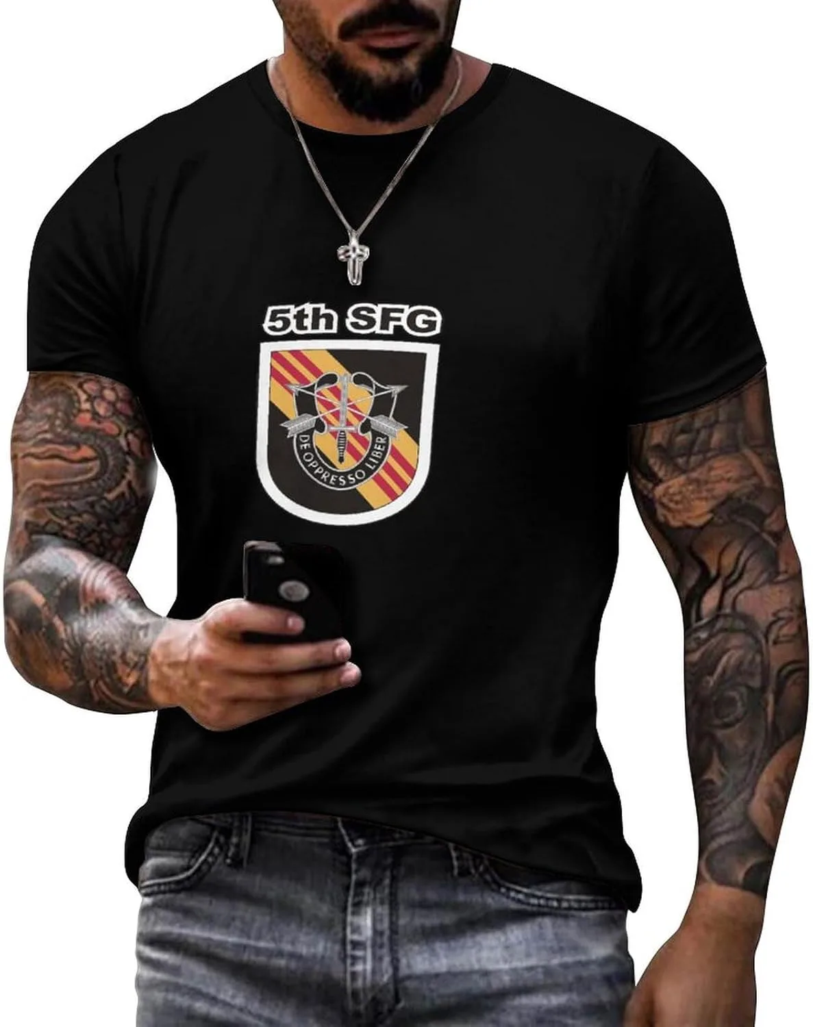 

Футболка Cotton T-Shirt с принтом 5th Special Forces Group Eafxzmlrq