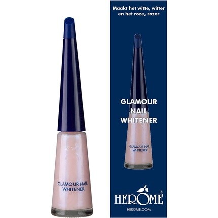 

Отбеливатель для ногтей Glamour - маскирует желтые пятна, осветляет ногти и придает им великолепный нежно-розовый жемчужный блеск, 10 мл, Herome