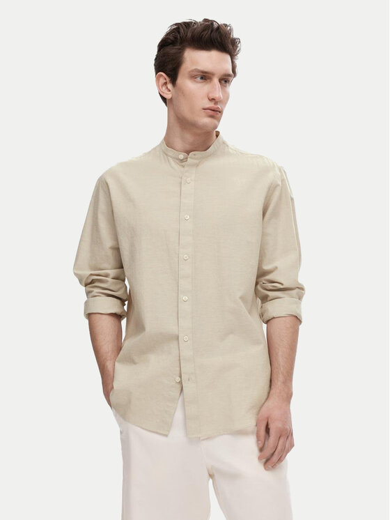 

Рубашка обычного кроя New Linen 16079054 Selected Homme, бежевый