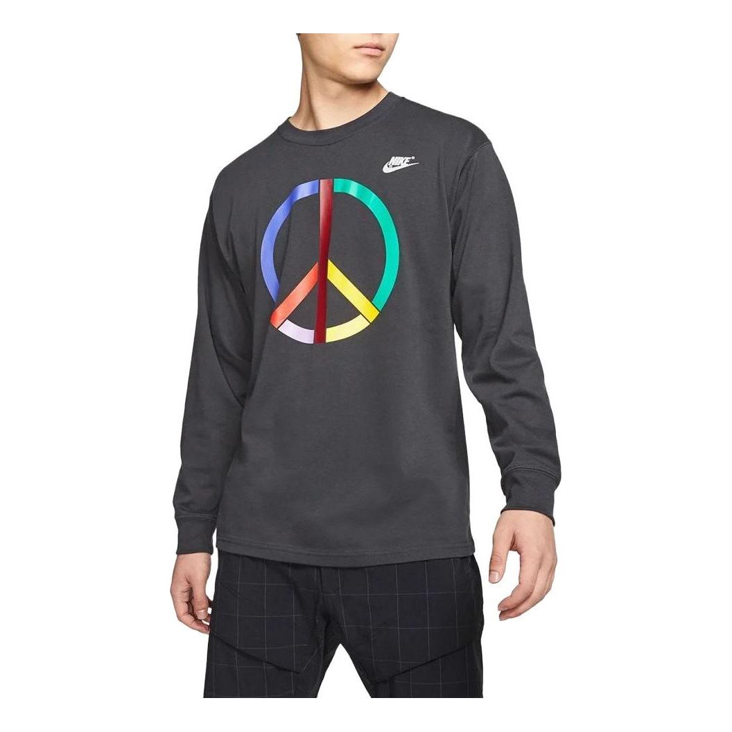 

Спортивный топ Nike x Olivia Kim Long Sleeve Tee 'Off Noir/Metallic Silver' CT3088-045, серый