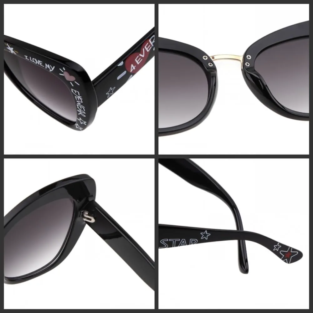 

Женские солнцезащитные очки MUTYNE Fashion Cat Eye в винтажном стиле с леопардовым принтом и твиловой отделкой, панк-очки, защита от УФ-излучения UV400, C4