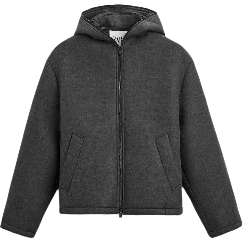 

Куртка мужская серая ZARA, Серый, Куртка мужская серая ZARA