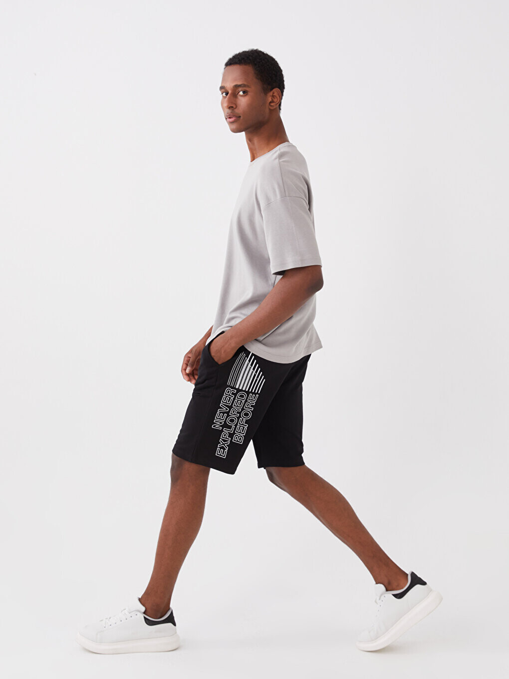 

Мужские шорты-бермуды Slim Fit LCW Casual, новый черный