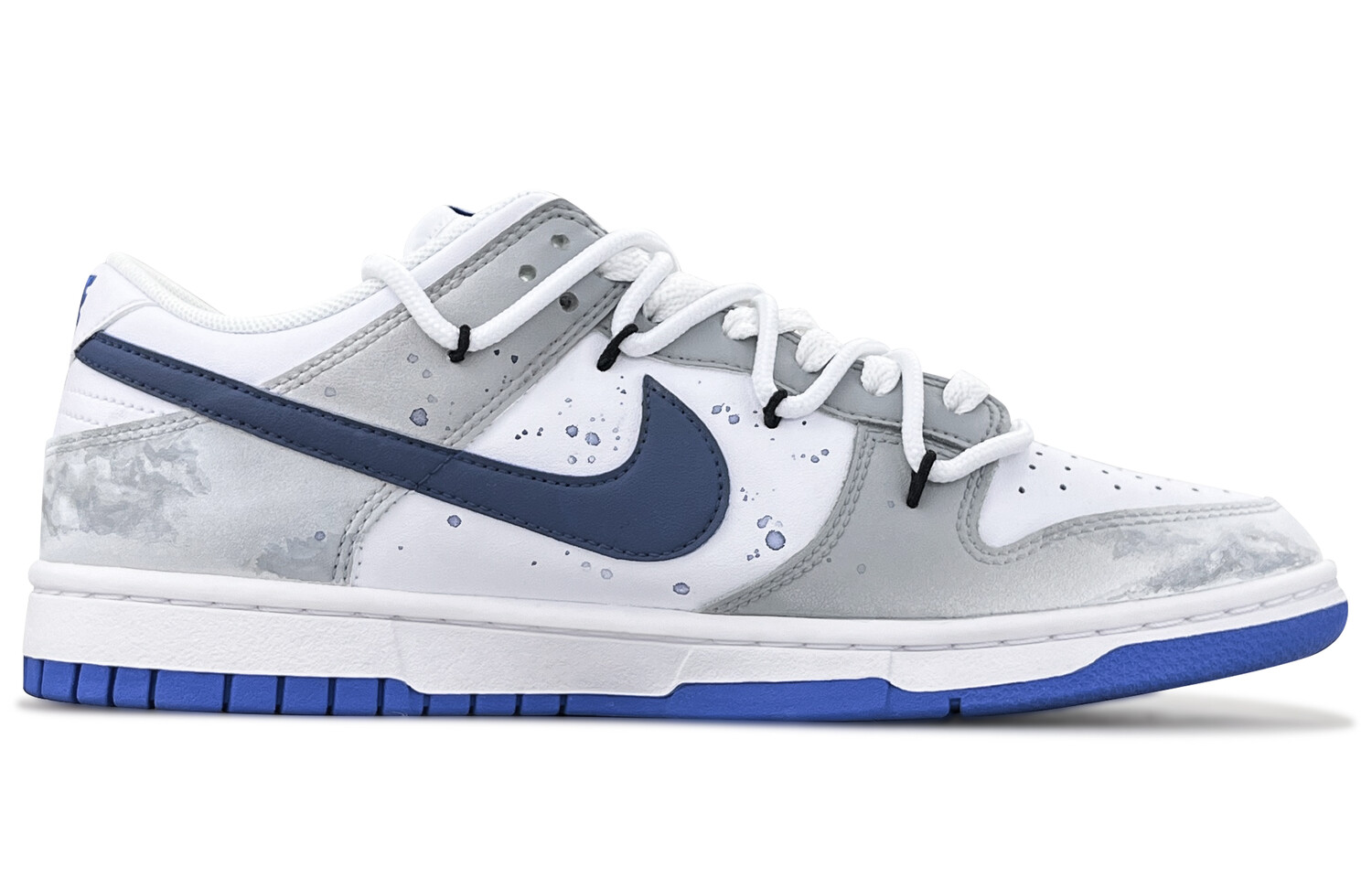 

Кроссовки Nike Dunk Skateboarding Shoes Men Low-top Black/grey/white, серый