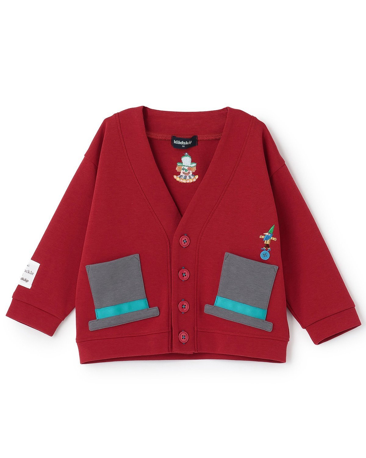 Кардиган с длинными рукавами Kladskap, Red