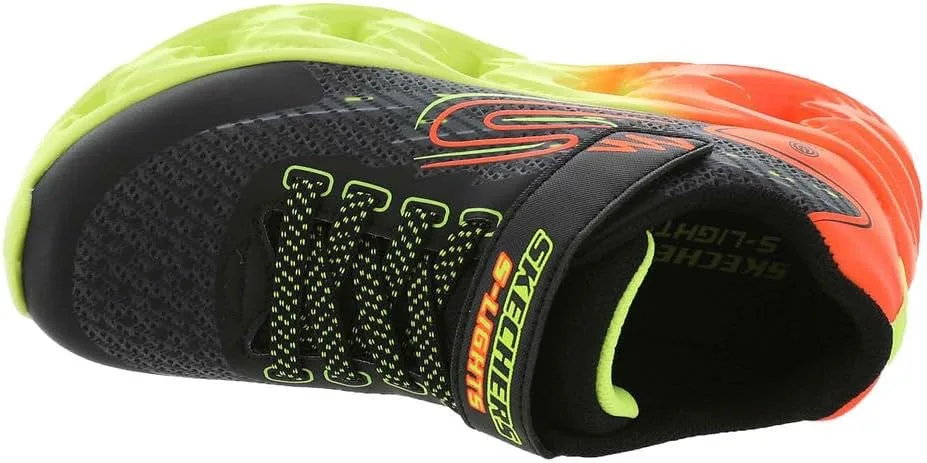 Детские кроссовки Skechers Hypno-Splash, черный/желтый/оранжевый — фото 2