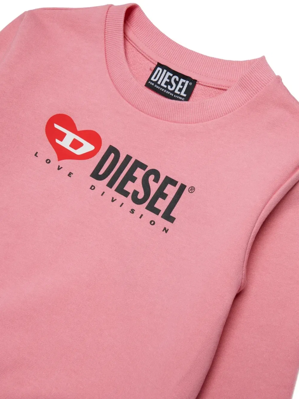 Толстовка Selovop с графичным принтом Diesel Kids, розовый — фото 3