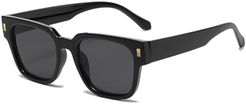 

Ретро-солнцезащитные очки 2027 года для женщин, прозрачные градиентные линзы, защита от УФ-излучения UV400; мужские солнцезащитные очки в стиле панк с заклепками MTZJH, Black Grey