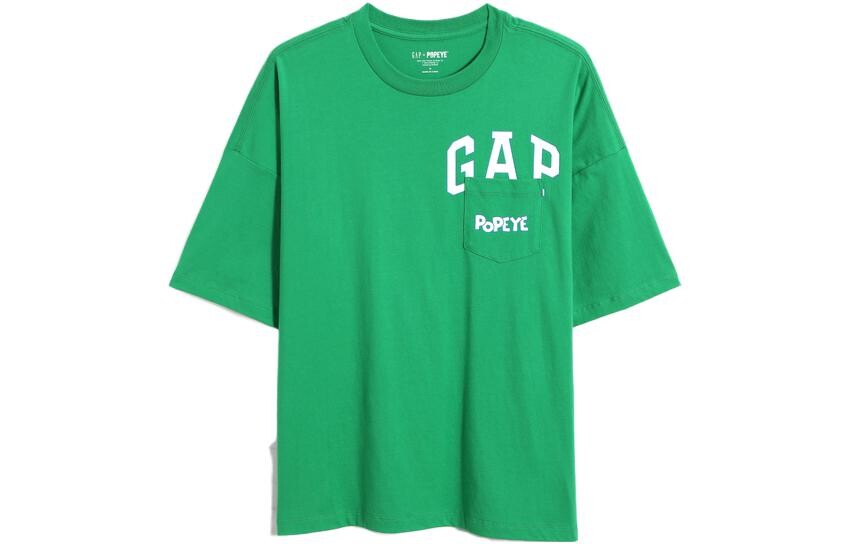 

Футболка ко-брендовой серии X Popeye унисекс Gap, зеленый