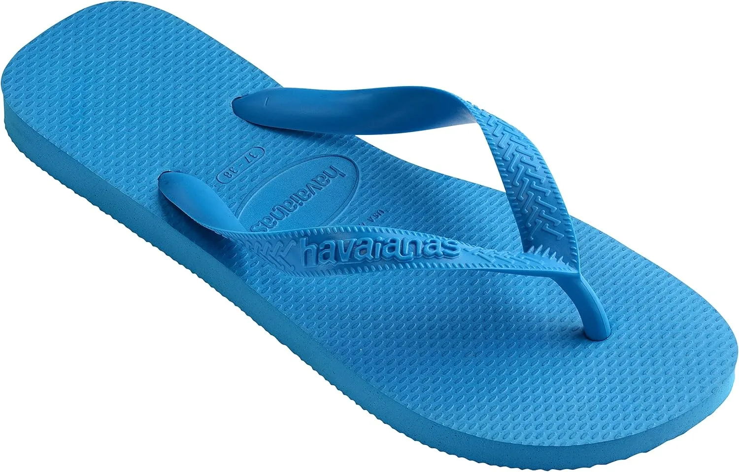 Havaianas - Top Mini Me, удобные, прочные и легкие шлепанцы в стиле Zori с нескользящей подошвой, унисекс для детей, бирюзовый — фото 2