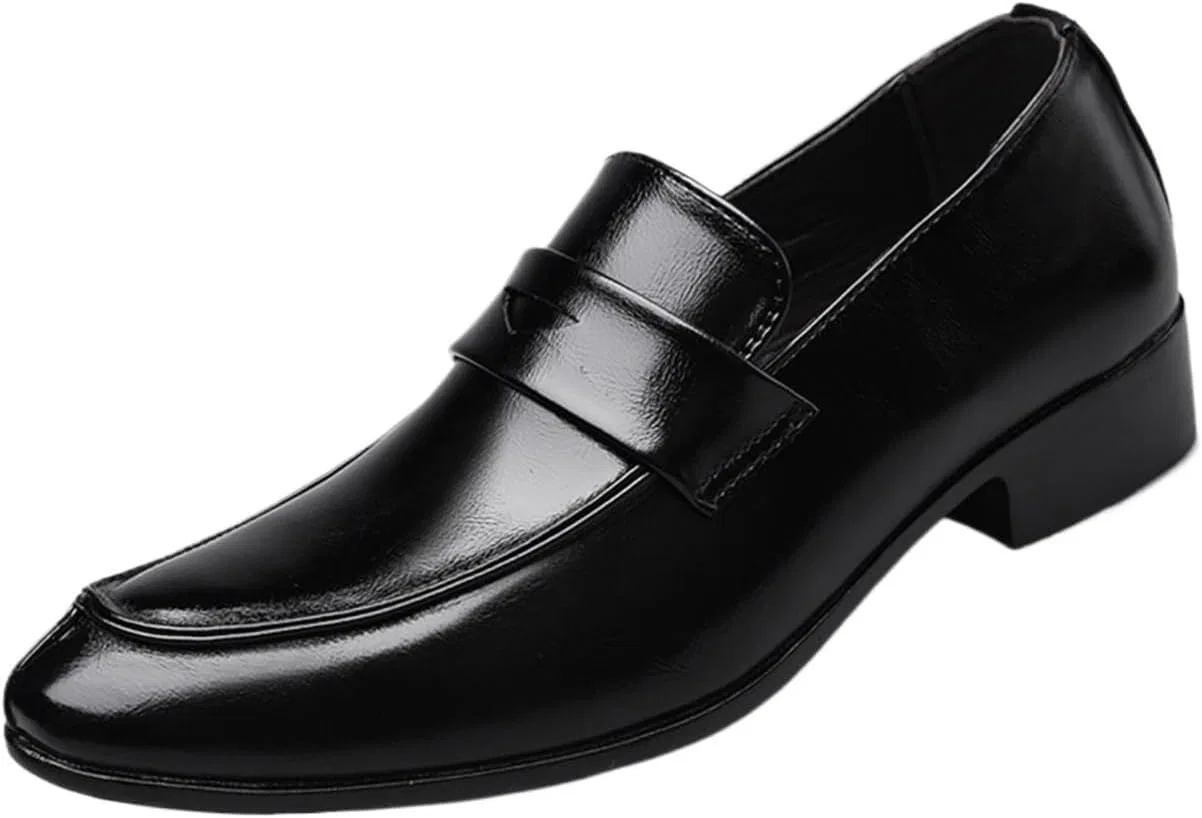 Лоферы мужские кожаные, Burnished Toe, Black DHFIRUFSHLO