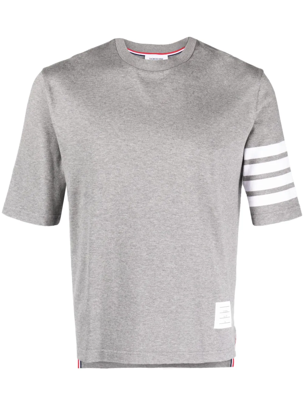 

Футболка с принтом 4-Bar Stripe 2003 THOM BROWNE, серый
