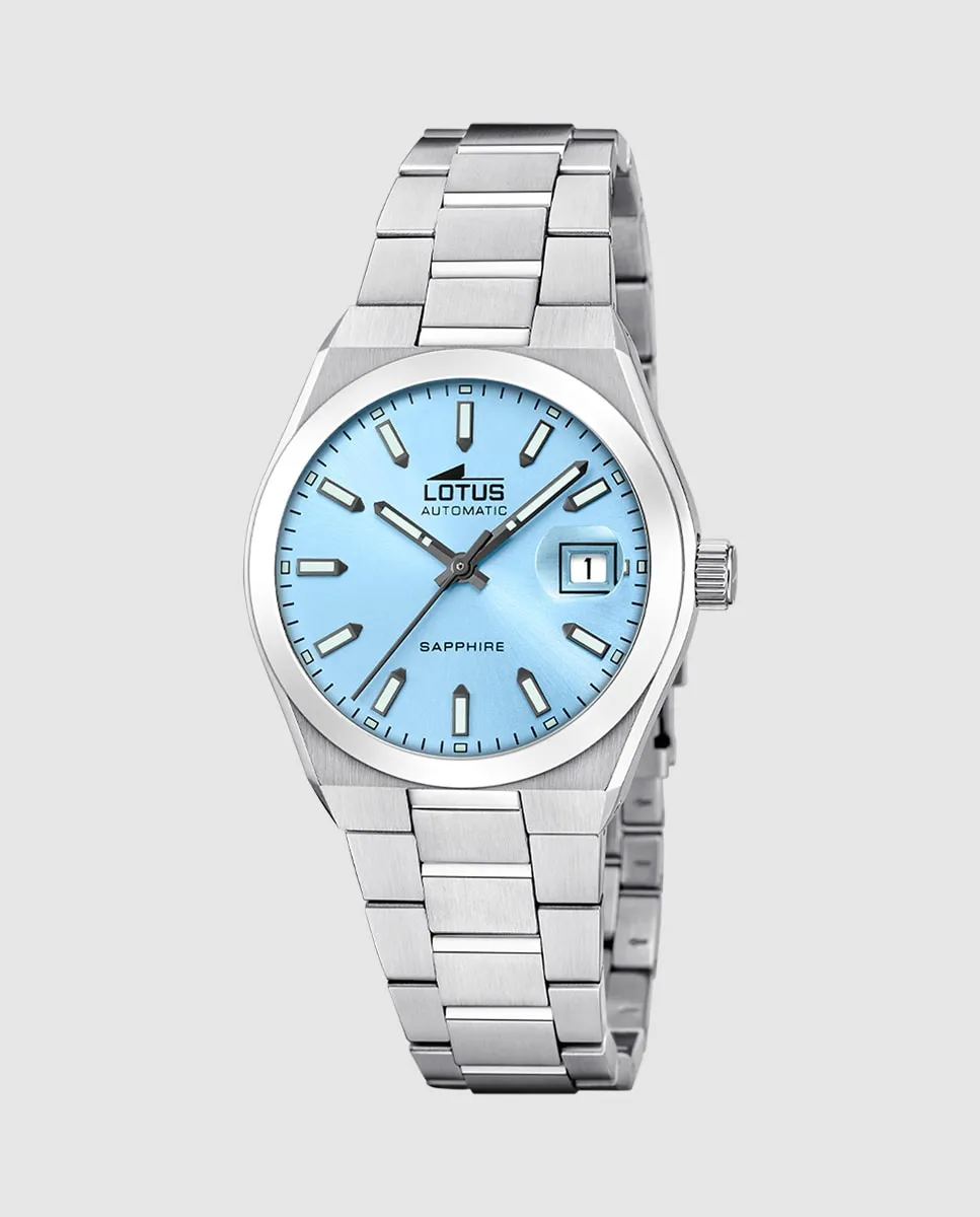 

Мужские часы 18996/1 Автоматические из серебристой стали LOTUS, серебряный