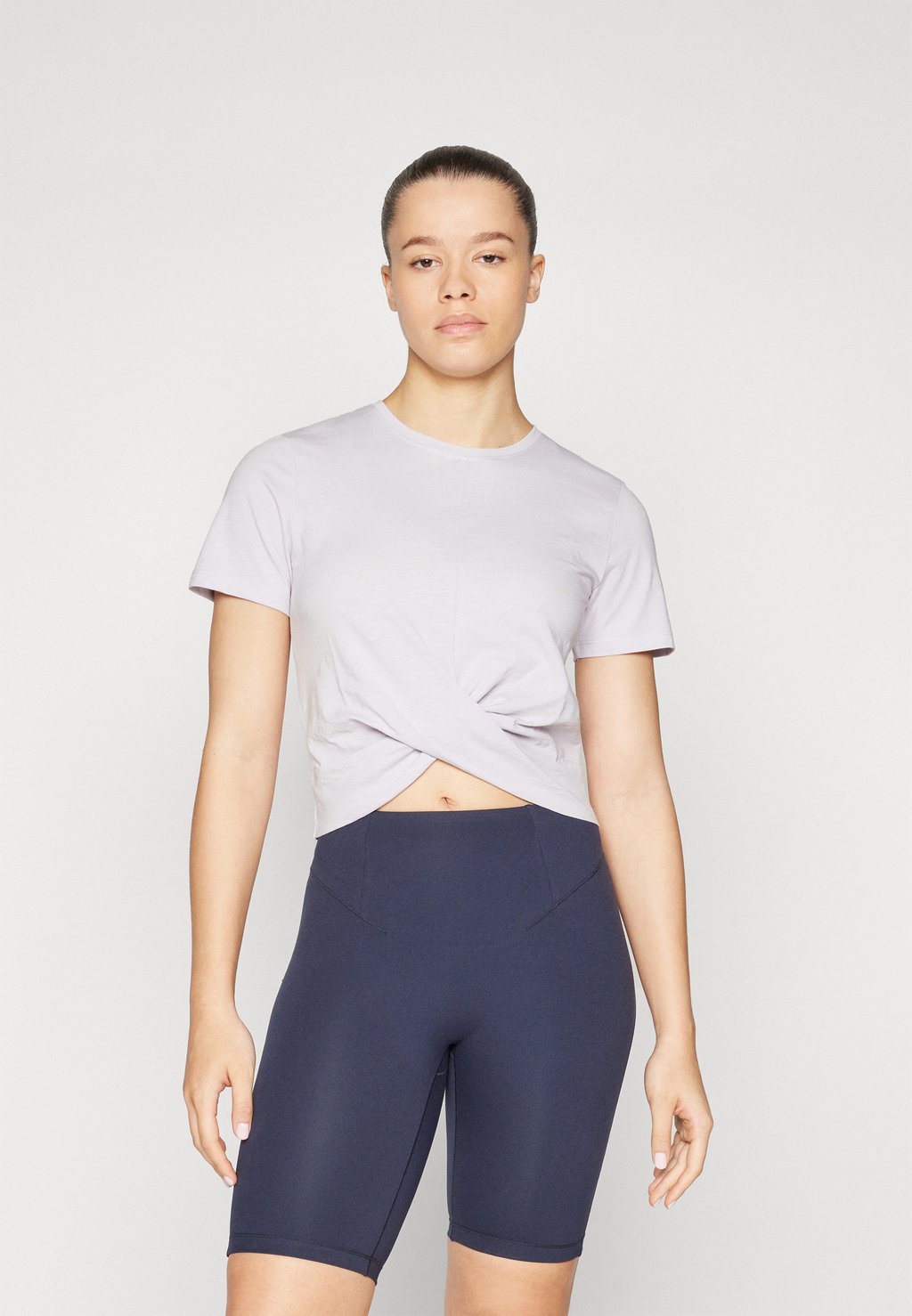 

Футболка с принтом ONPCUTE ON CROP KNOT TOP ONLY Play, сиреневый
