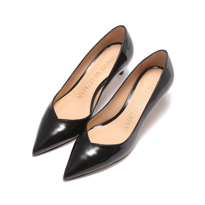 SW Slim Каблук Высокие каблуки 5 см Женские Черные Stuart Weitzman — фото 4