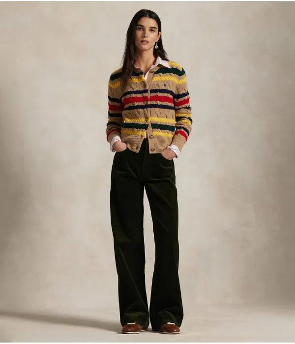 Вельветовые брюки Relaxed fit Polo Ralph Lauren, зеленый — фото 2