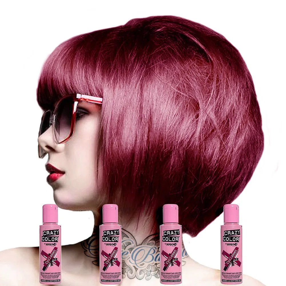 Набор полуперманентной краски для волос Crazy Color Cyclamen No.41, 4 x 100 мл Crazy Color