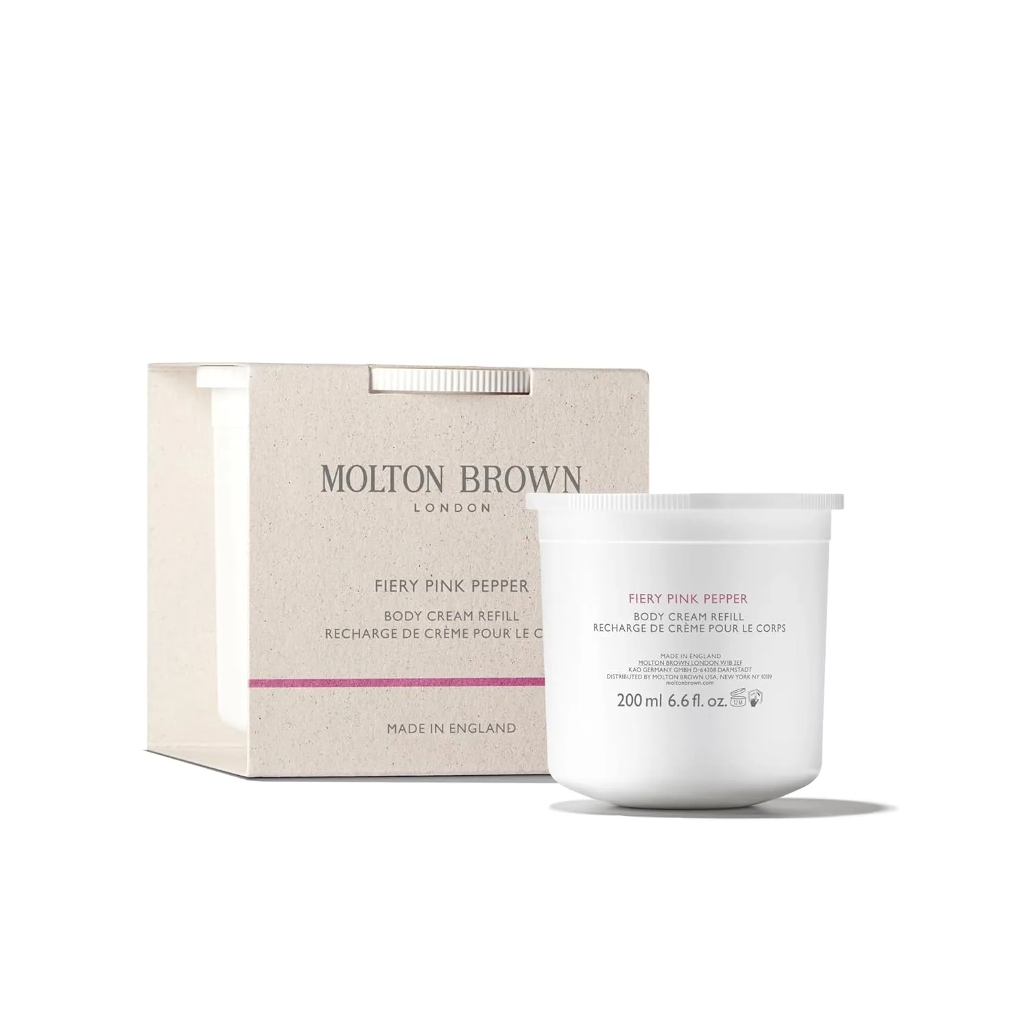 Сменный блок крема для тела Molton Brown Fiery Pink Pepper, 6,76 жидких унций., Pink