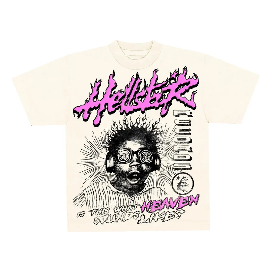 

Футболка Hellstar Sounds Like Heaven T-Shirt 'Beige', бежевый