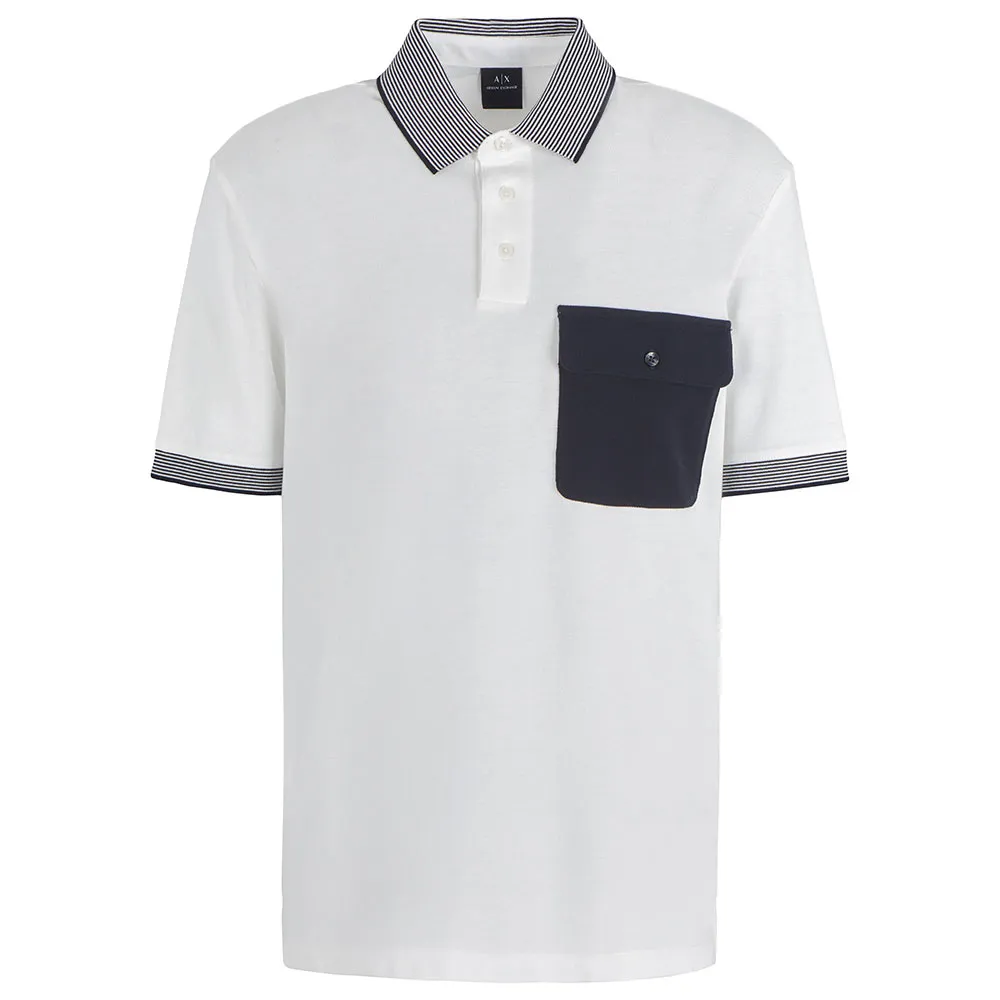 

Поло с коротким рукавом Armani Exchange XM000303_AF10366, белый